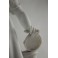 Grande sculpture en biscuit de porcelaine 'Jeune fille au tambourin' 19ème siècle
