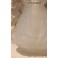 Vase ou vase à jacinthe en verre moulé satiné Art Déco vers 1930
