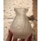 Vase ou vase à jacinthe en verre moulé satiné Art Déco vers 1930