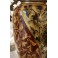 Lampe à poser en faïence et bronze au décor de chimères, Napoléon III, fin 19ème siècle