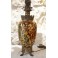 Lampe à poser en faïence et bronze au décor de chimères, Napoléon III, fin 19ème siècle