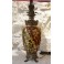 Lampe à poser en faïence et bronze au décor de chimères, Napoléon III, fin 19ème siècle