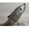 Deux poissons en métal argenté 1ère moitié du 20ème siècle