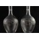 4 carafes en cristal gravé avec bouchons, St Louis, fin 19ème, début 20ème siècle