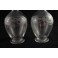 4 carafes en cristal gravé avec bouchons, St Louis, fin 19ème, début 20ème siècle