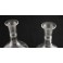 4 carafes en cristal gravé avec bouchons, St Louis, fin 19ème, début 20ème siècle