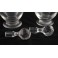 4 carafes en cristal gravé avec bouchons, St Louis, fin 19ème, début 20ème siècle