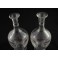 4 carafes en cristal gravé avec bouchons, St Louis, fin 19ème, début 20ème siècle