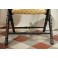 Fauteuil pliant en bois noirci, Napoléon III, fin 19ème siècle