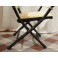 Fauteuil pliant en bois noirci, Napoléon III, fin 19ème siècle