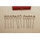 12 cuillères à moka en métal argenté, St Médard, en coffret, milieu 20ème siècle