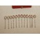 12 cuillères à moka en métal argenté, St Médard, en coffret, milieu 20ème siècle