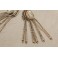 12 cuillères à moka en métal argenté, St Médard, en coffret, milieu 20ème siècle