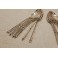 12 cuillères à moka en métal argenté, St Médard, en coffret, milieu 20ème siècle