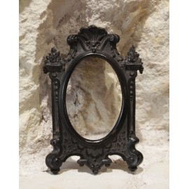 cadre, porte-photo, en &eacute;bonite fin 19&egrave;me si&egrave;cle, Napol&eacute;on III