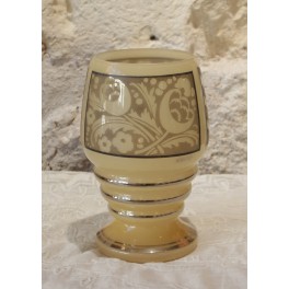 Vase en verre sign&eacute; d'Argyl, vers 1930, Art D&eacute;co