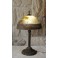Grande lampe à poser avec abat-jour en verre peint style Handel ou Jefferson, vers 1970