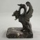 Paire de serre livre Chimères, signés Franjou, pour Hippolyte Moreau (1832-1926)